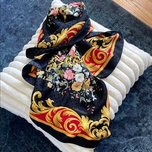 Valentino Floral Silk Scarf